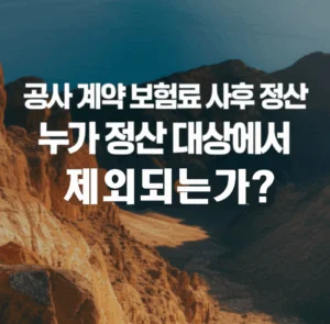 공사 계약 보험료