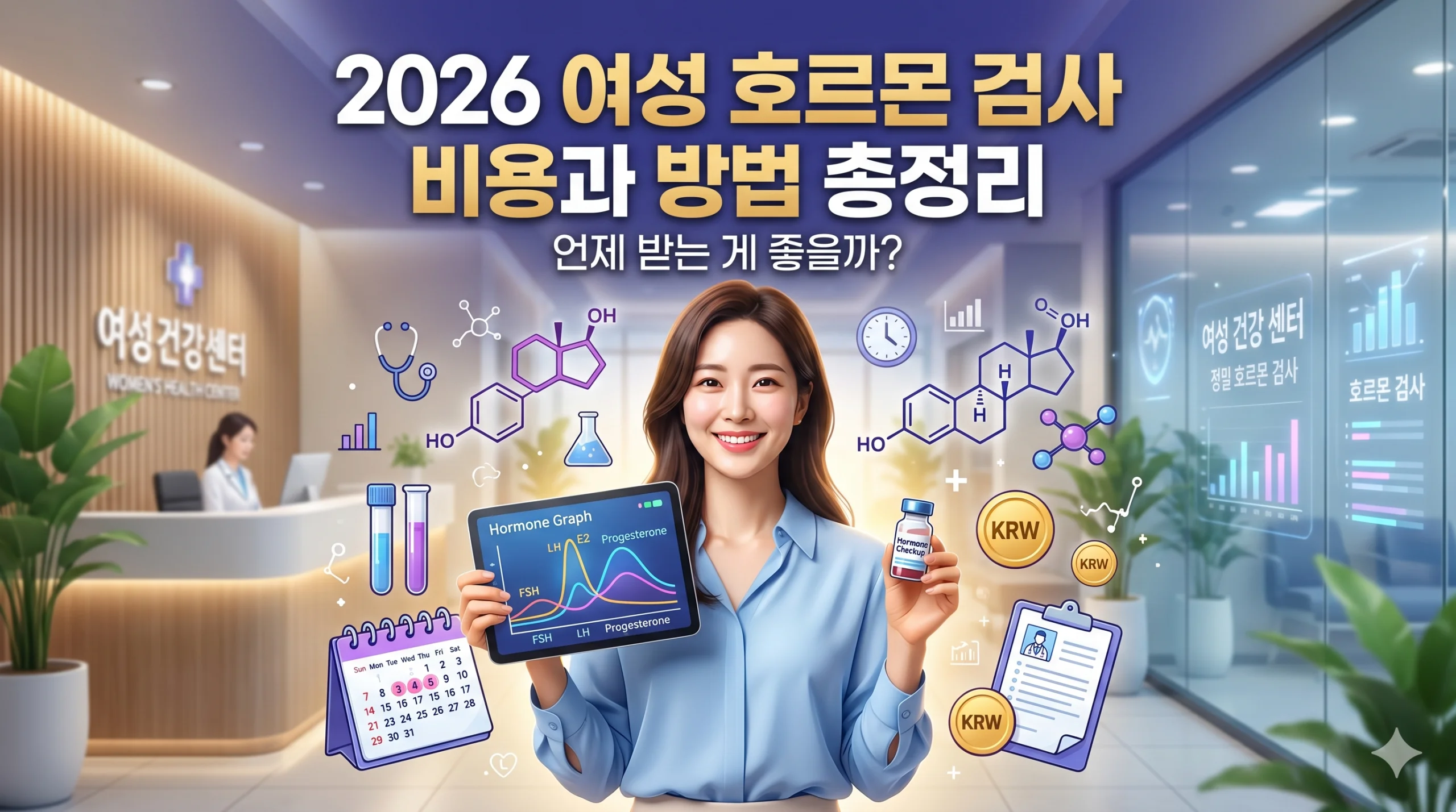 2026 여성 호르몬 검사 비용과 방법 총정리: 언제 받는 게 좋을까? 1 여성 호르몬 검사