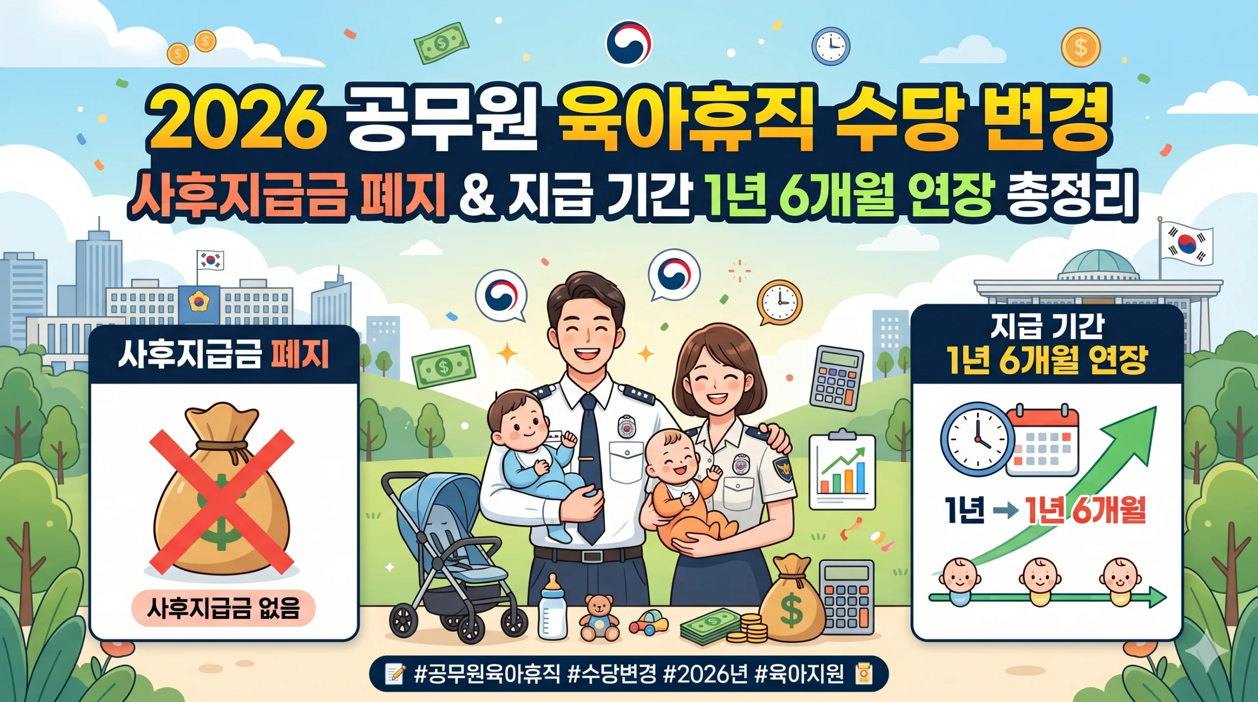 공무원 육아휴직 수당