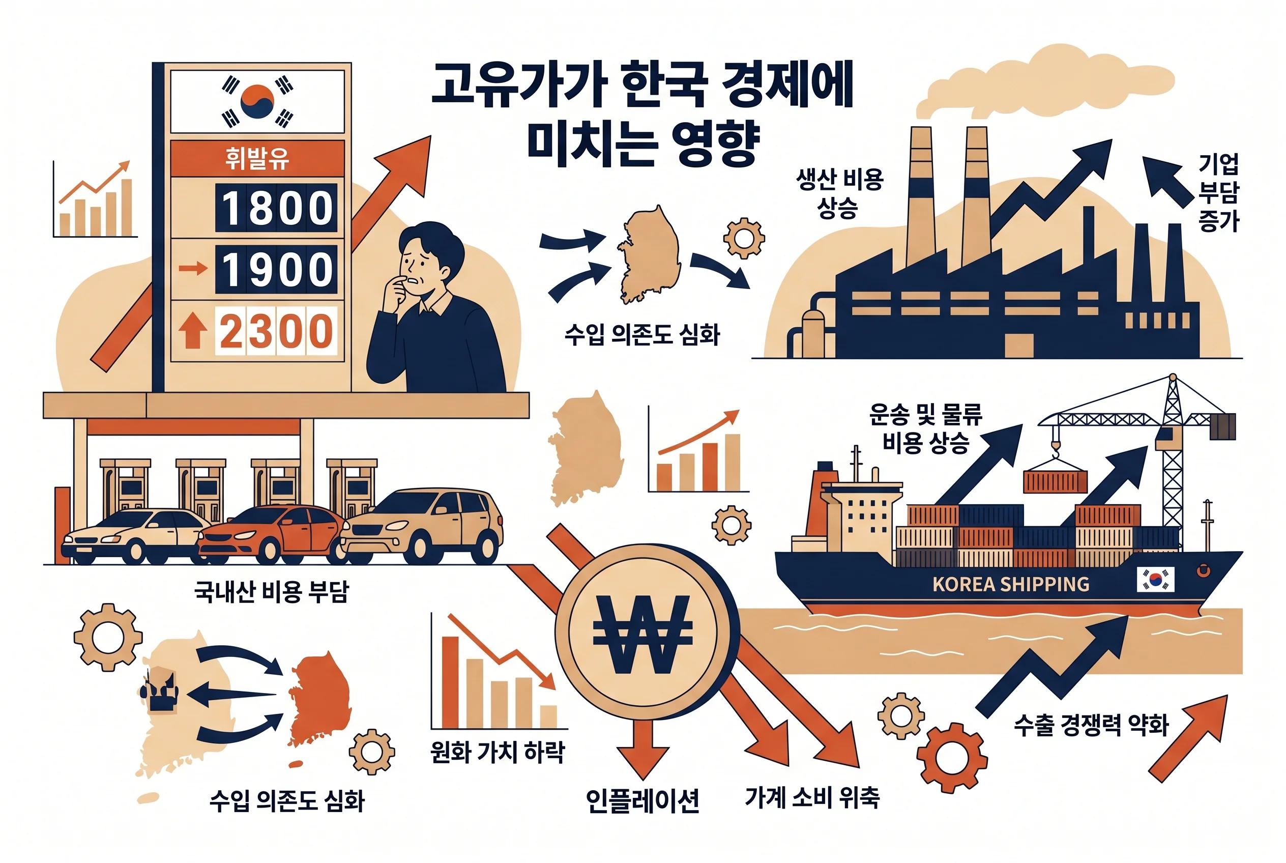 국제유가가 한국 경제에 미치는 영향