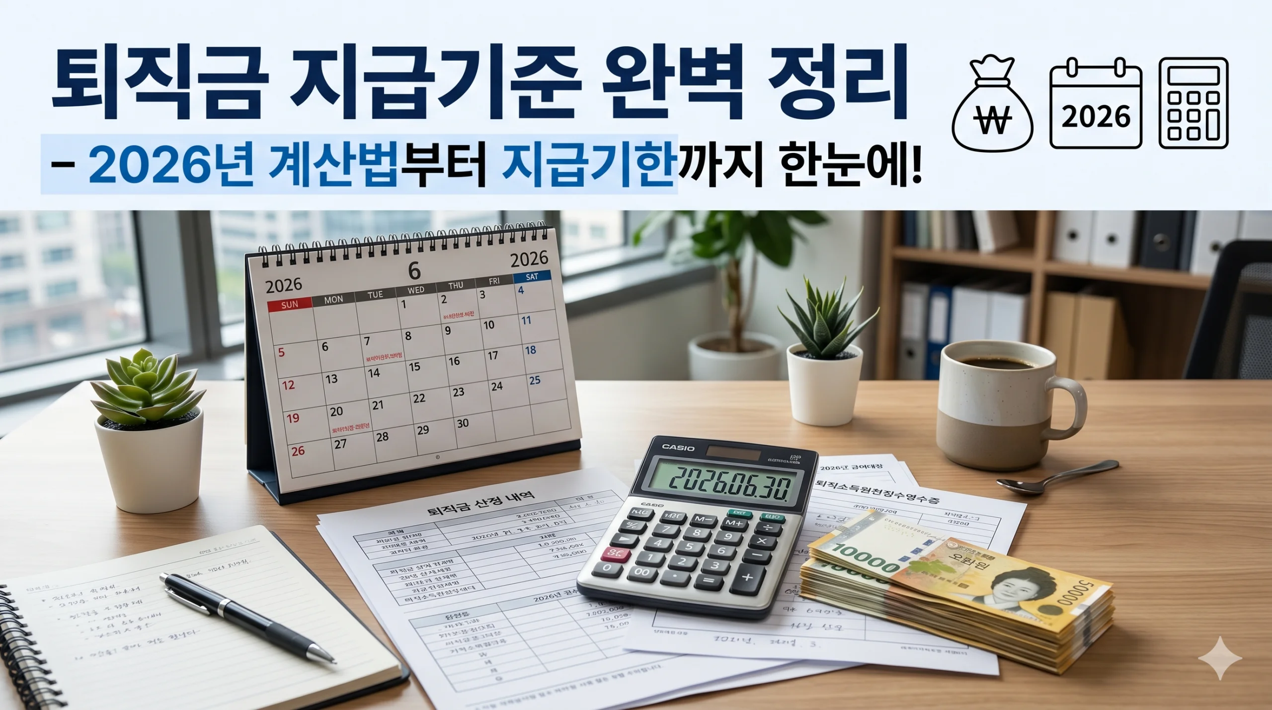 퇴직금 지급기준 완벽 정리 – 2026년 계산법부터 지급기한까지 한눈에! 1 부가세 계산기