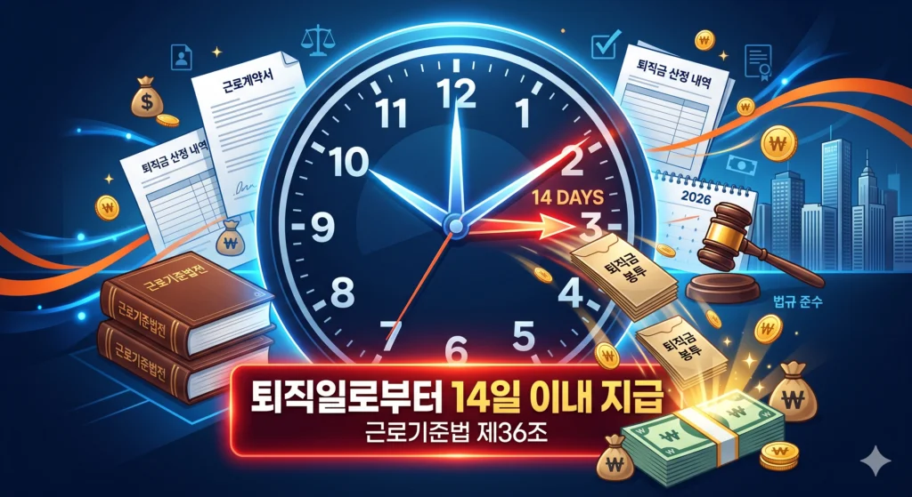 퇴직금 지급기준 완벽 정리 – 2026년 계산법부터 지급기한까지 한눈에! 3 퇴직금 지급기준