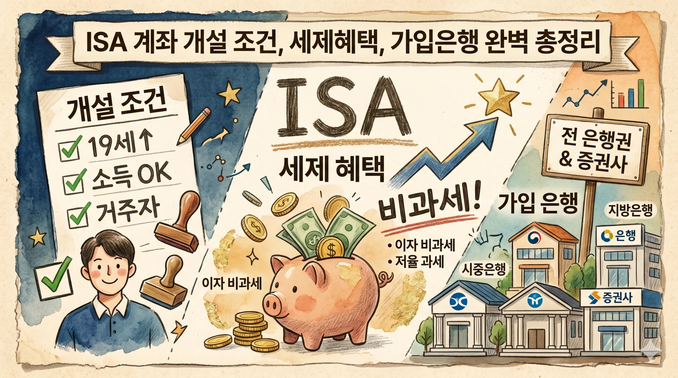 ISA계좌개설 조건, 세제혜택, 가입은행 완벽 총정리 1 ISA계좌개설