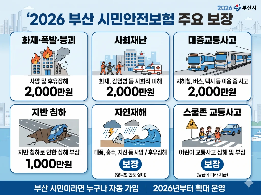 시민안전보험 가입방법 및 필수 보장 항목·청구 방법 총정리(부산시) 4 시민안전보험