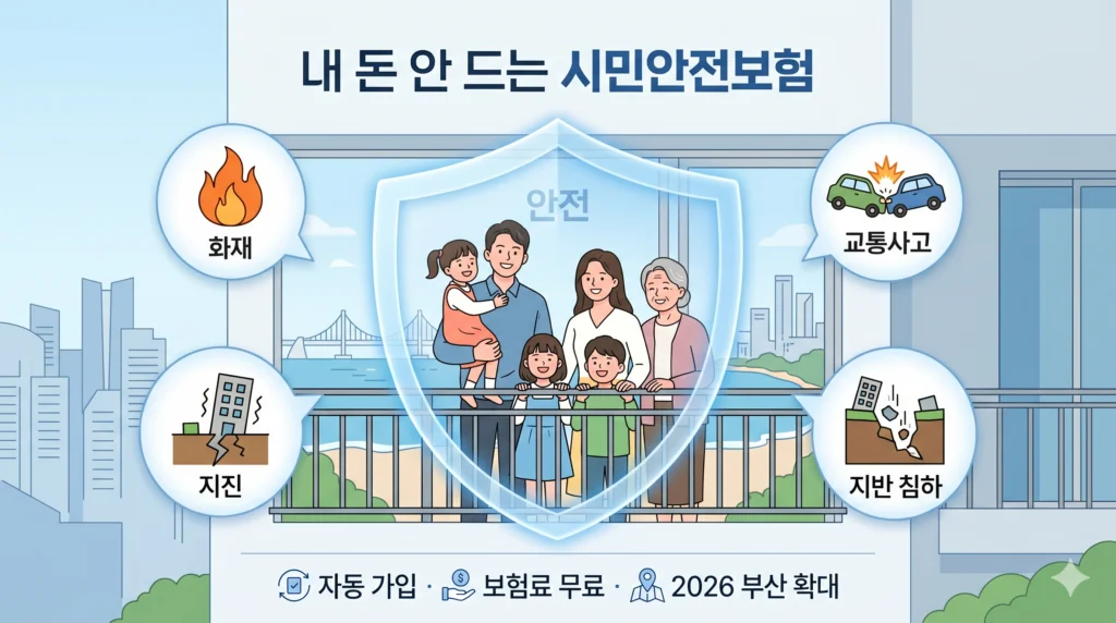 시민안전보험 가입방법 및 필수 보장 항목·청구 방법 총정리(부산시) 2 시민안전보험