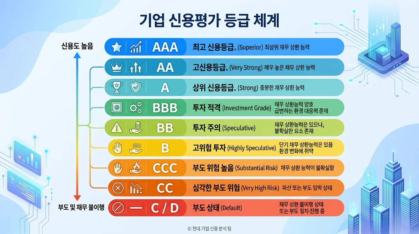 기업 신용등급 체계