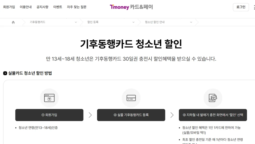 청소년 기후동행카드