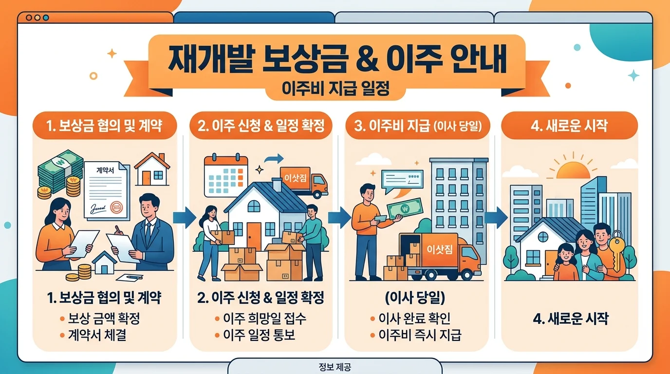 우동3구역 재개발 이주 시작, 이주비 지급 일정과 금액 총정리 3 이주비 지급 일정 및 금액 안내