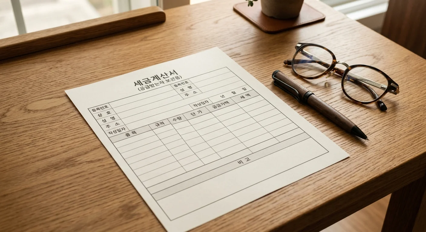 세금계산서 양식 무료 다운로드부터 작성법까지 한 번에 해결 4 세금계산서 양식 서식 샘플