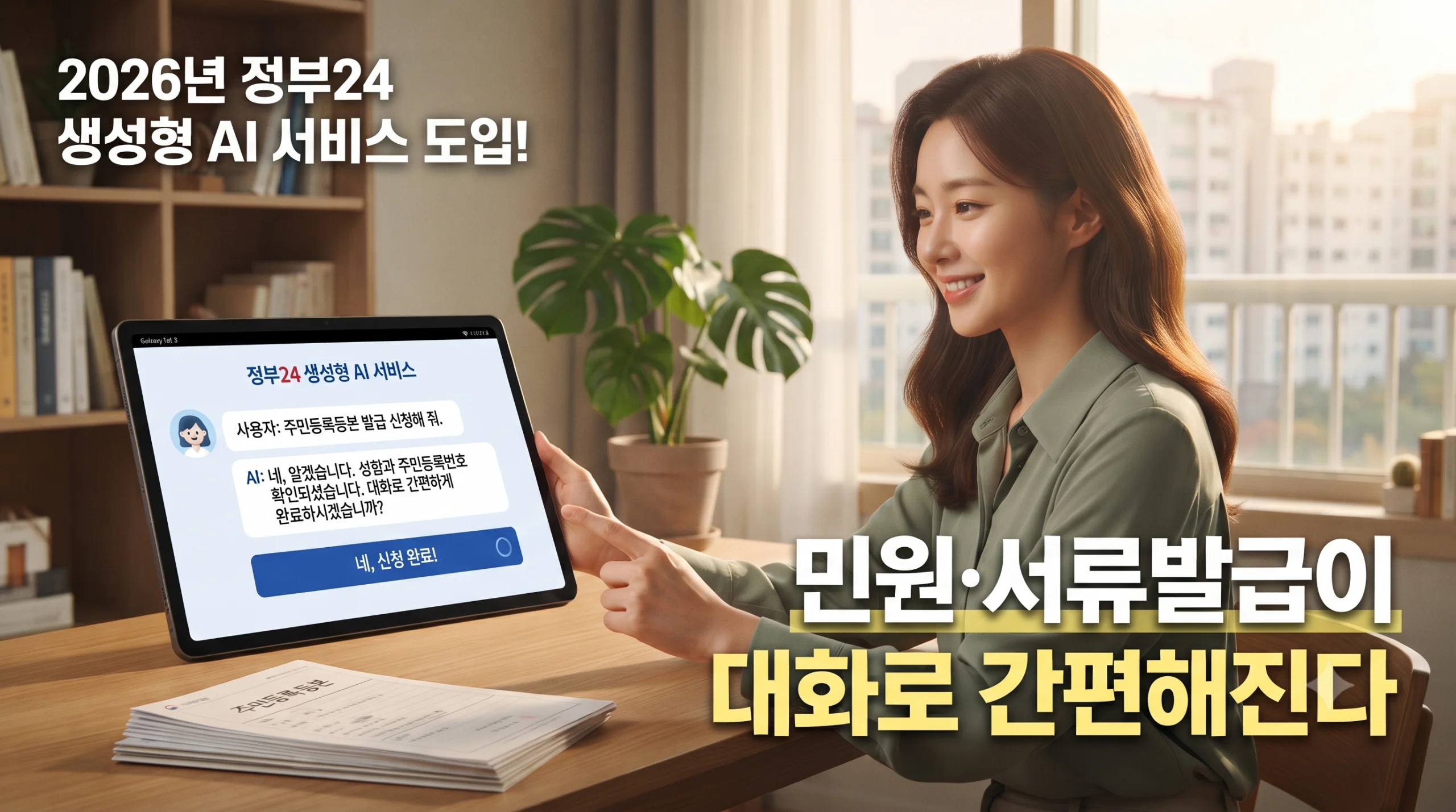 2026년 정부24 생성형 AI 서비스 도입! 민원·서류발급이 대화로 간편해진다 1 정부24