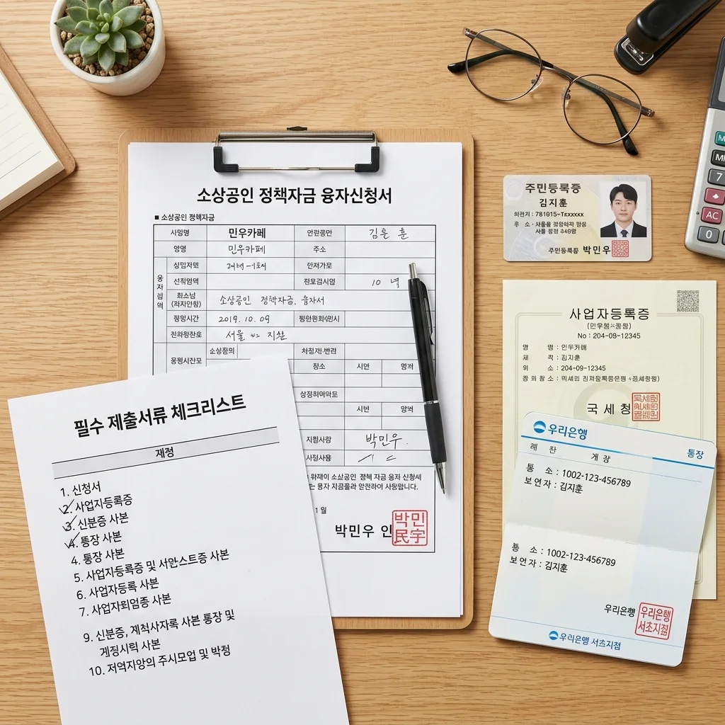 2026년 소상공인 정책자금 신청 방법 총정리 (대상·한도·금리·서류) 4 소상공인 정책자금 신청 필수 서류 체크리스트