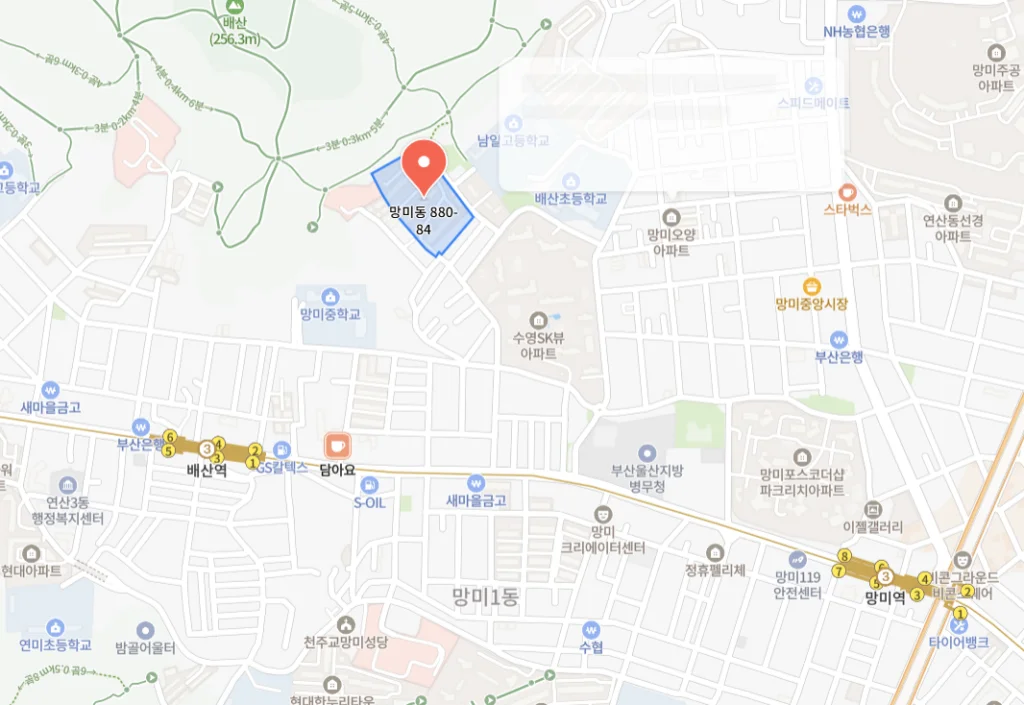 부산 수영구 망미한신아파트 경매(2021타경104585) : 재건축 앞둔 대형평수, 최저가 64% 3 망미한신아파트 경매